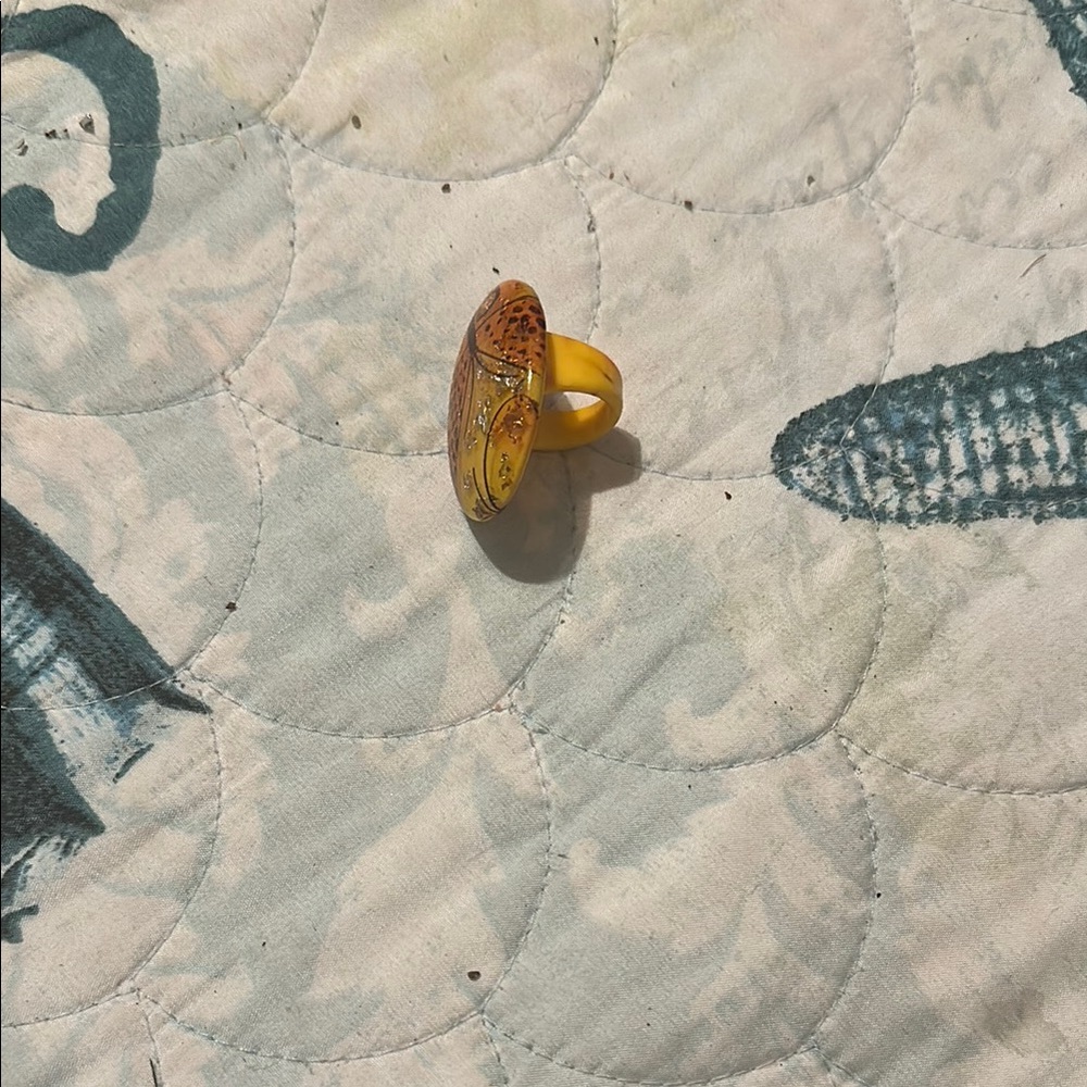 Yellow and Orange Women's Ring